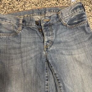 Eddie Bauer Boyfriend straight size 8 denim blue jeans
